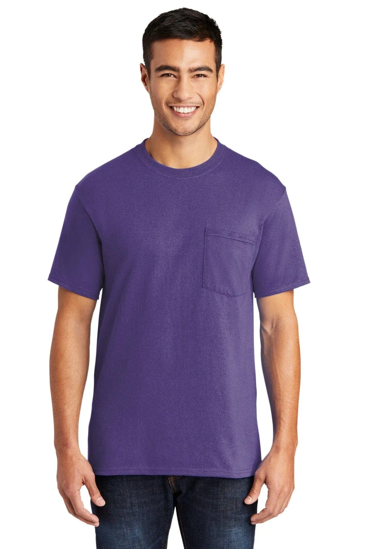 Port & Company ®  Tall Core Blend Pocket Tee. PC55PT