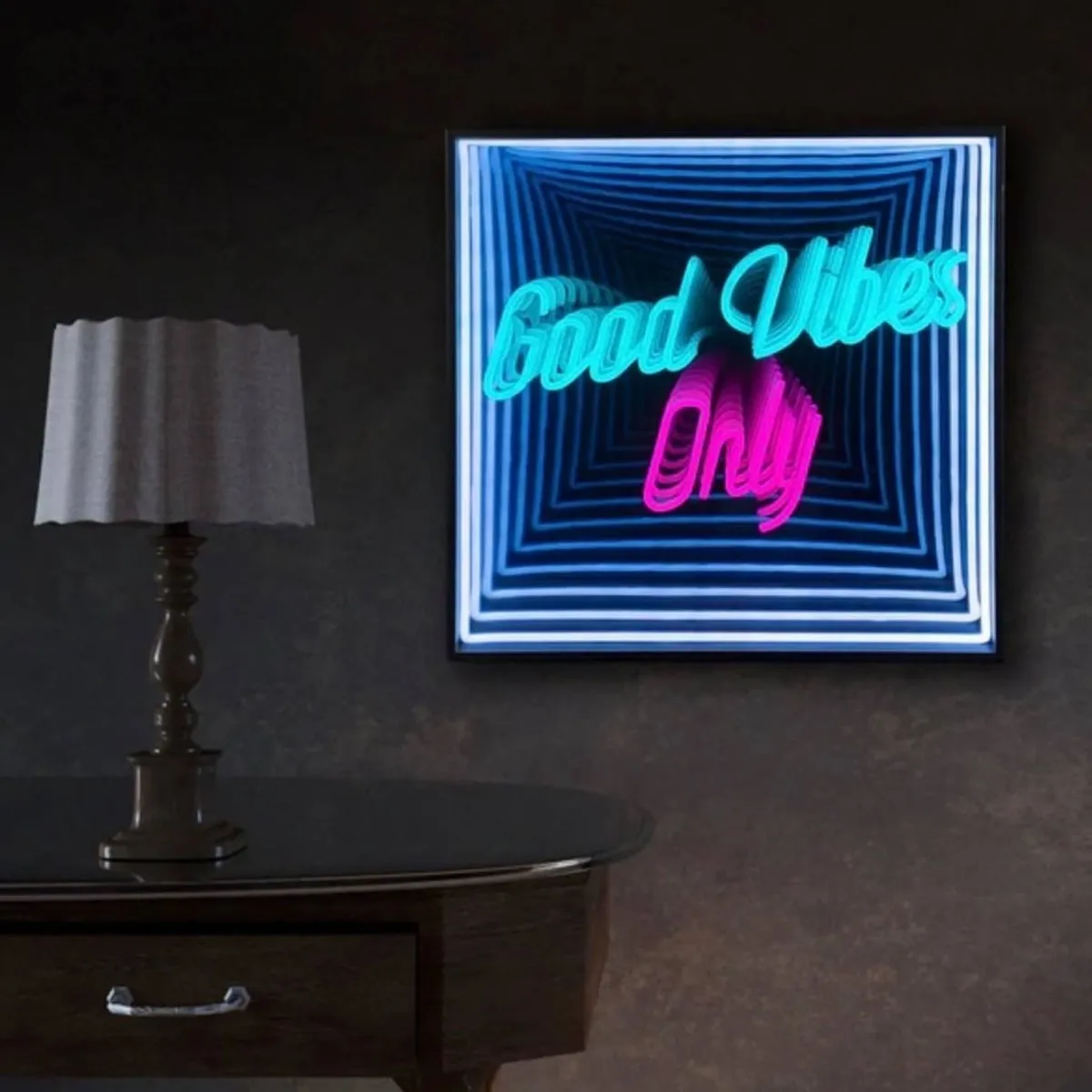 Positive Energy Neon Mirror