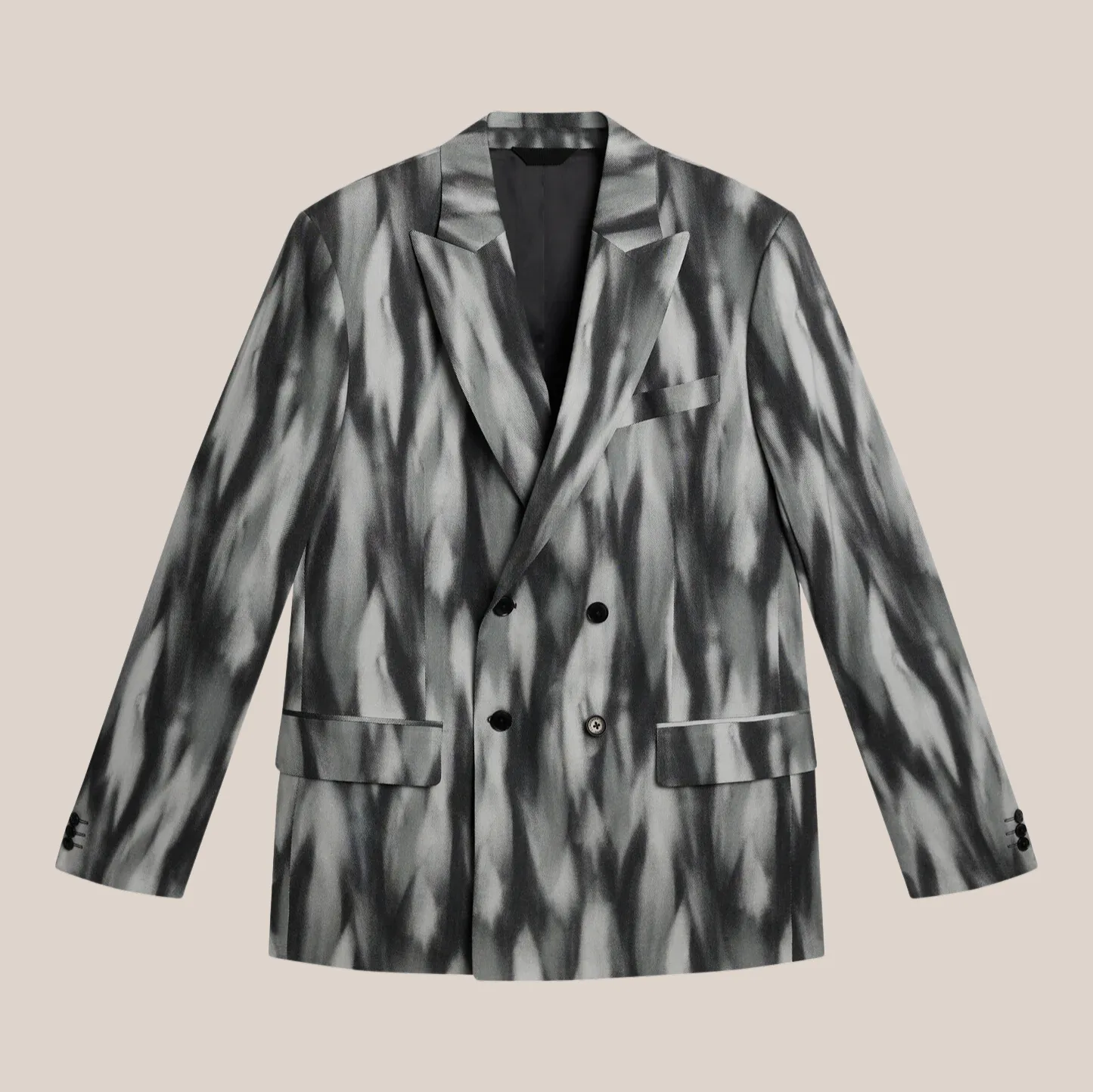 Printed Double Breasted Blazer - Multi