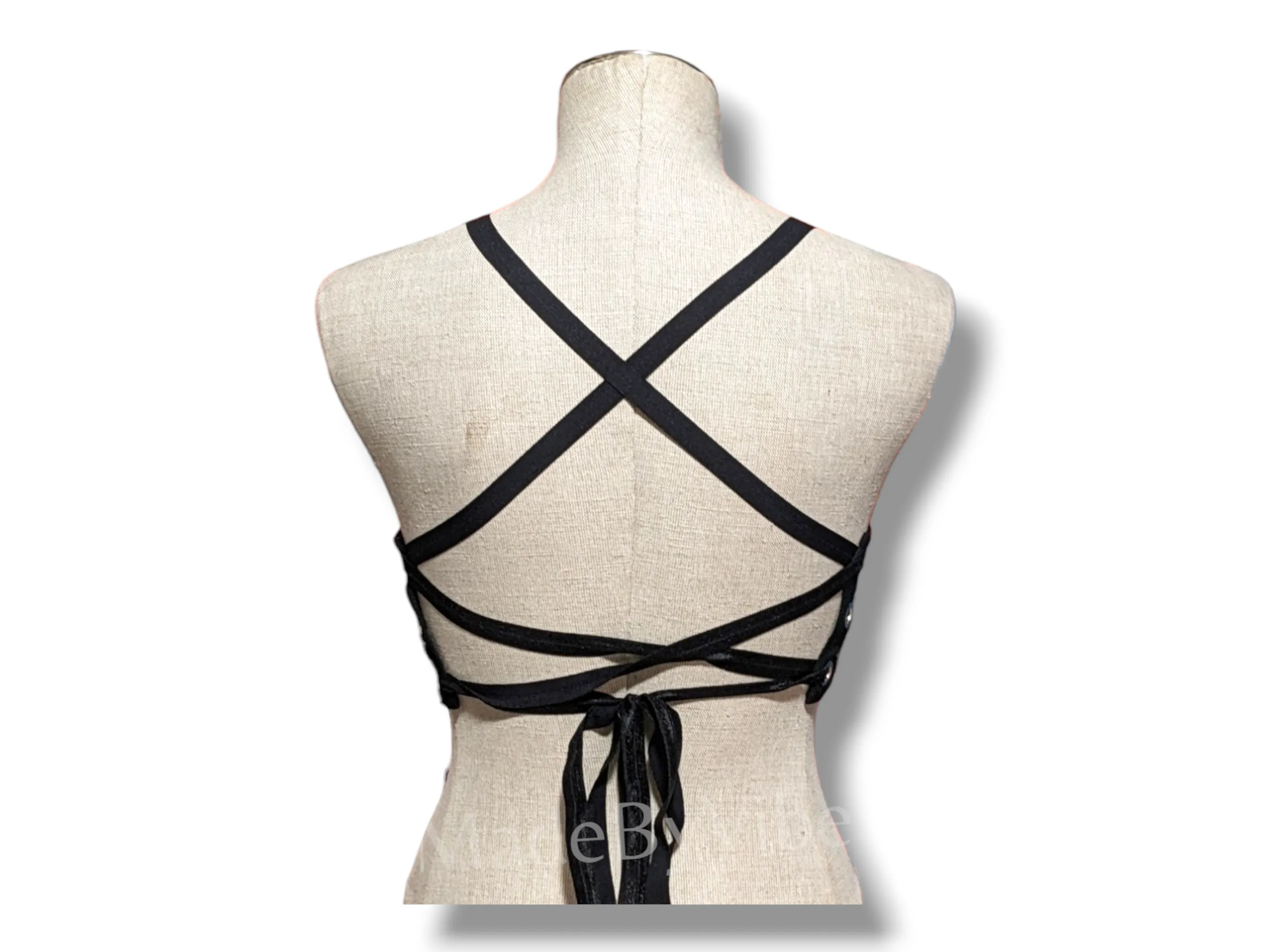 Prismatic Lace Up Backless Crop Top - Ready to Ship