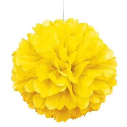 Puff Decor 16" Neon Yellow