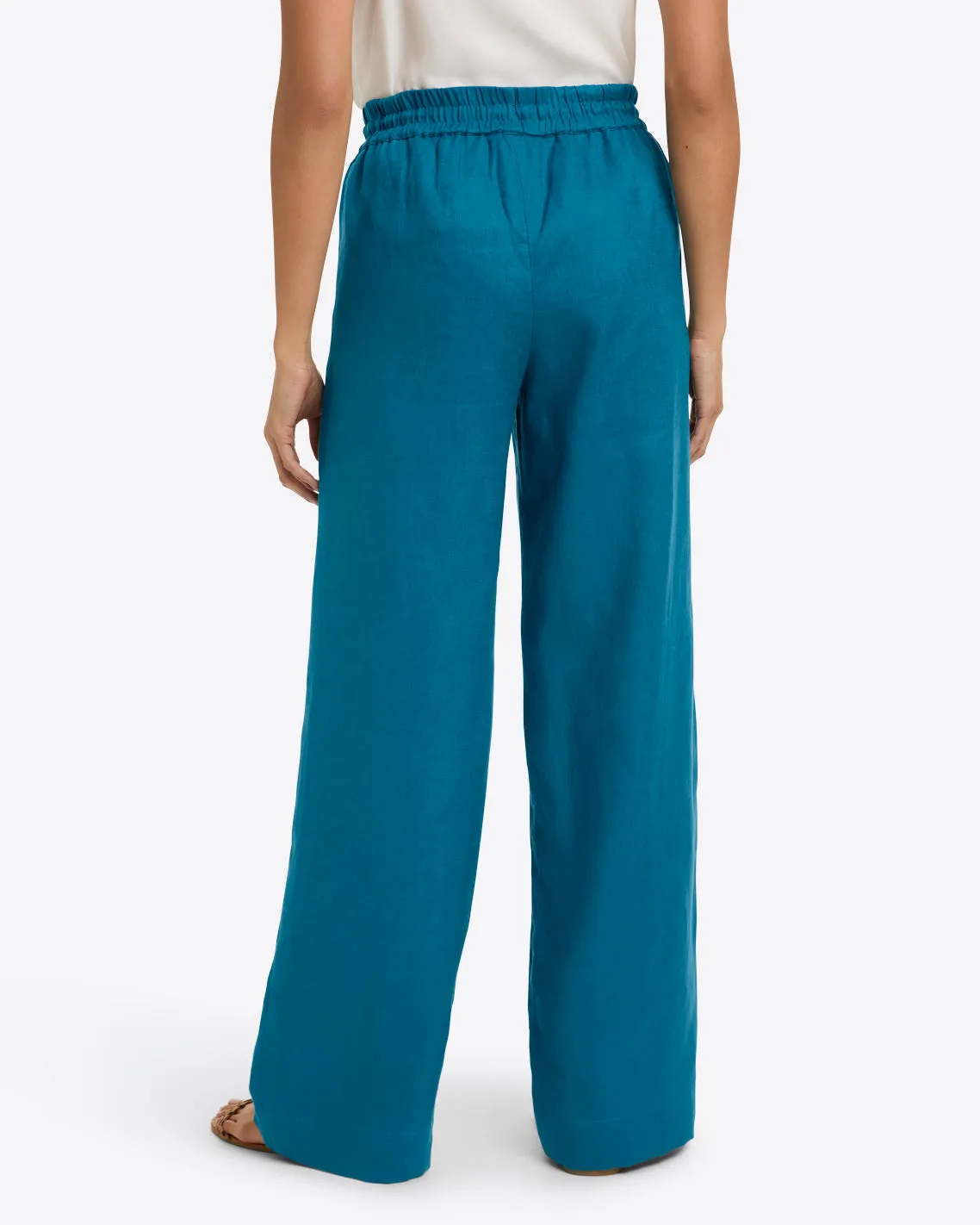 Pull-On Pants in Linen