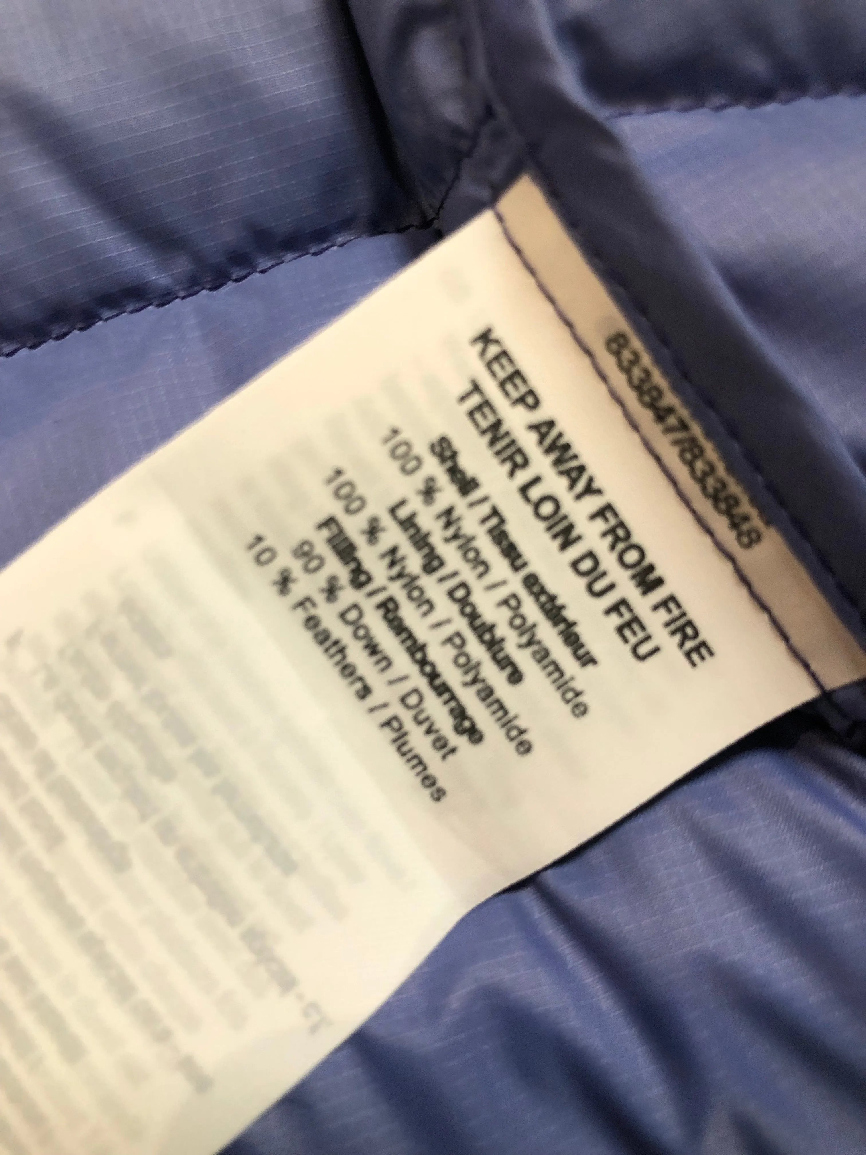 Puma NWT Packable Down Filled Purple Jacket