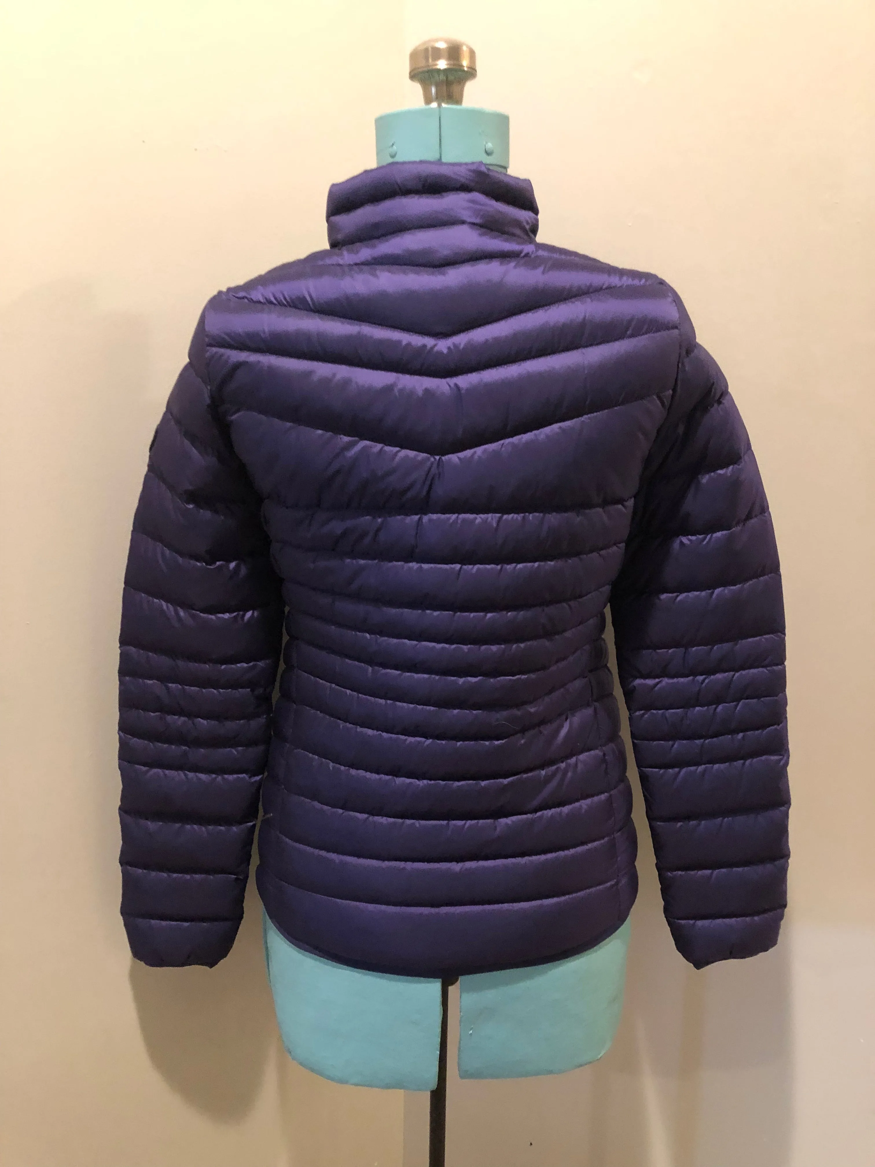 Puma NWT Packable Down Filled Purple Jacket