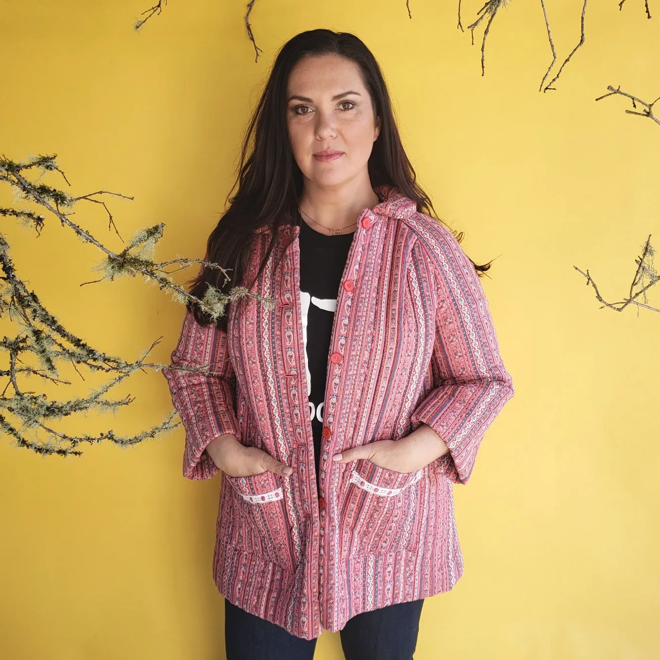 Quilted house coat