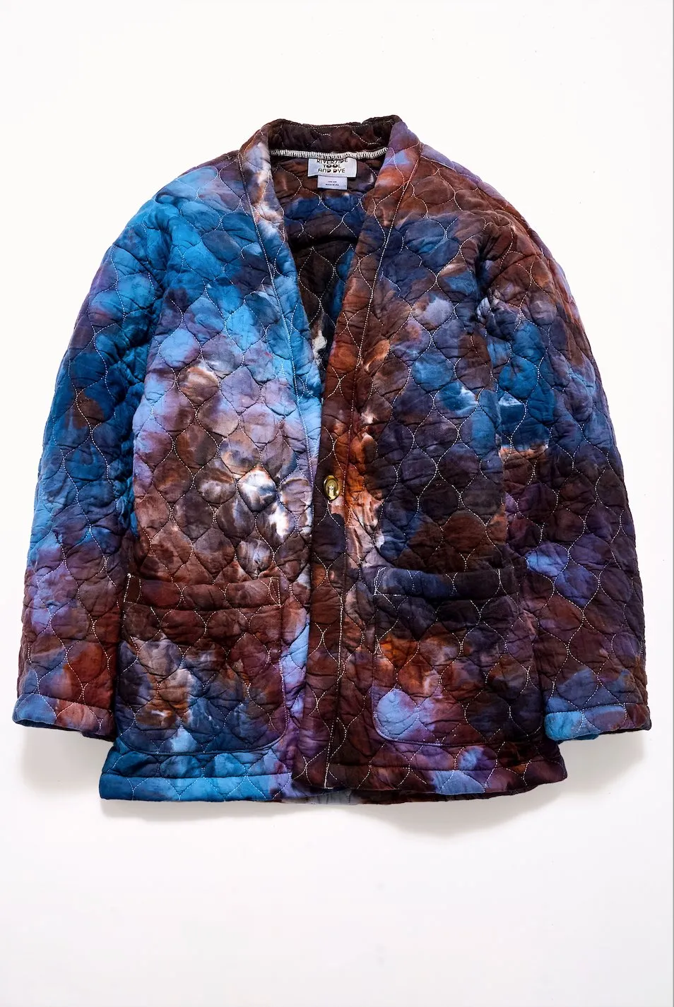 Quilted Kimono Coat in Marou