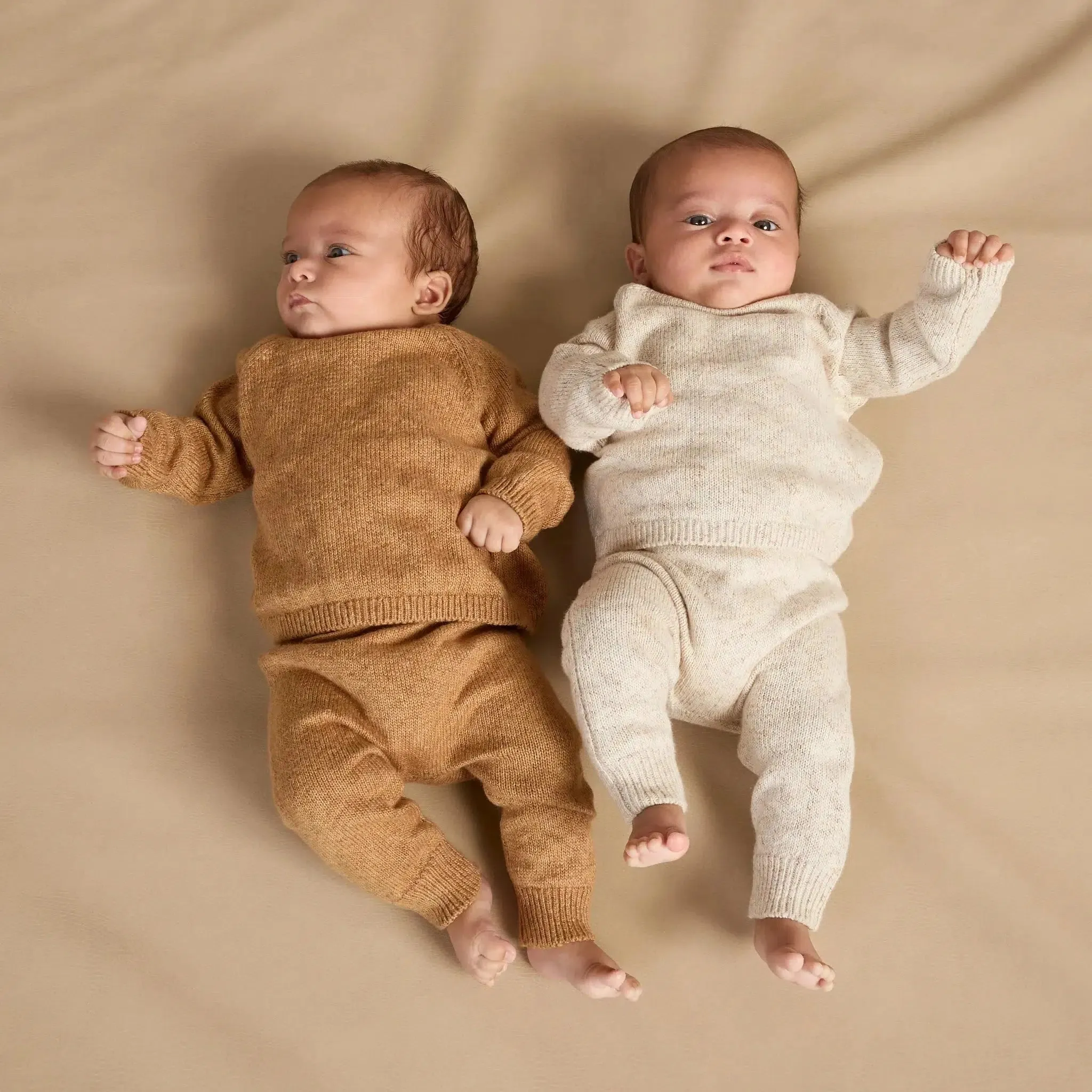 Quincy Mae - Organic Knit Pant - Speckled Golden