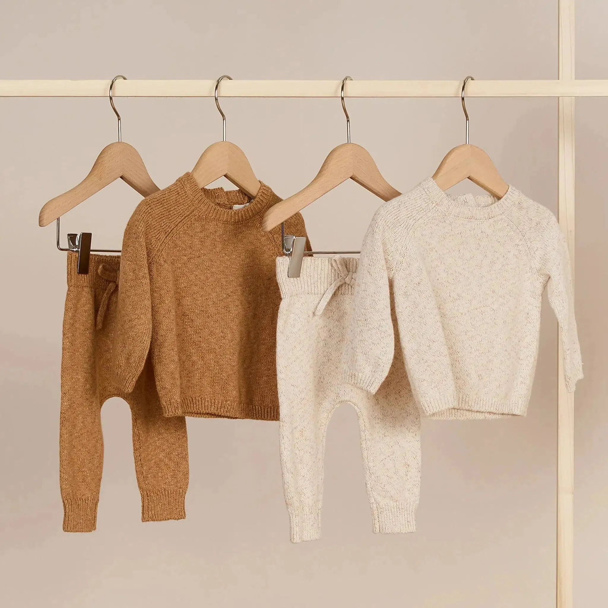 Quincy Mae - Organic Knit Pant - Speckled Golden