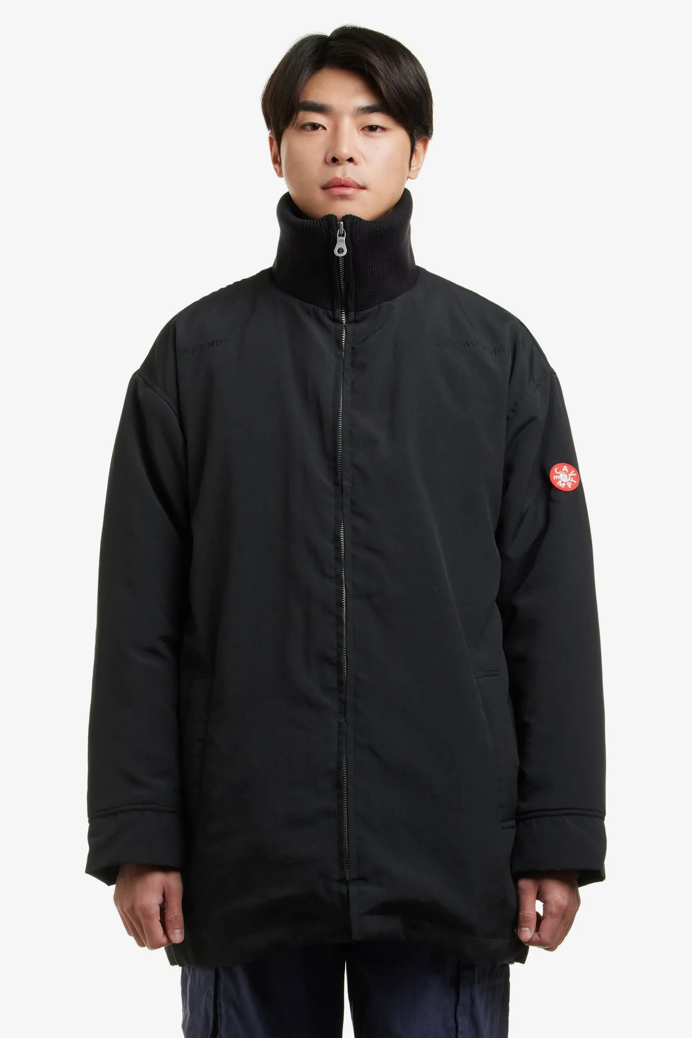 RIB COLLAR PUFF COAT