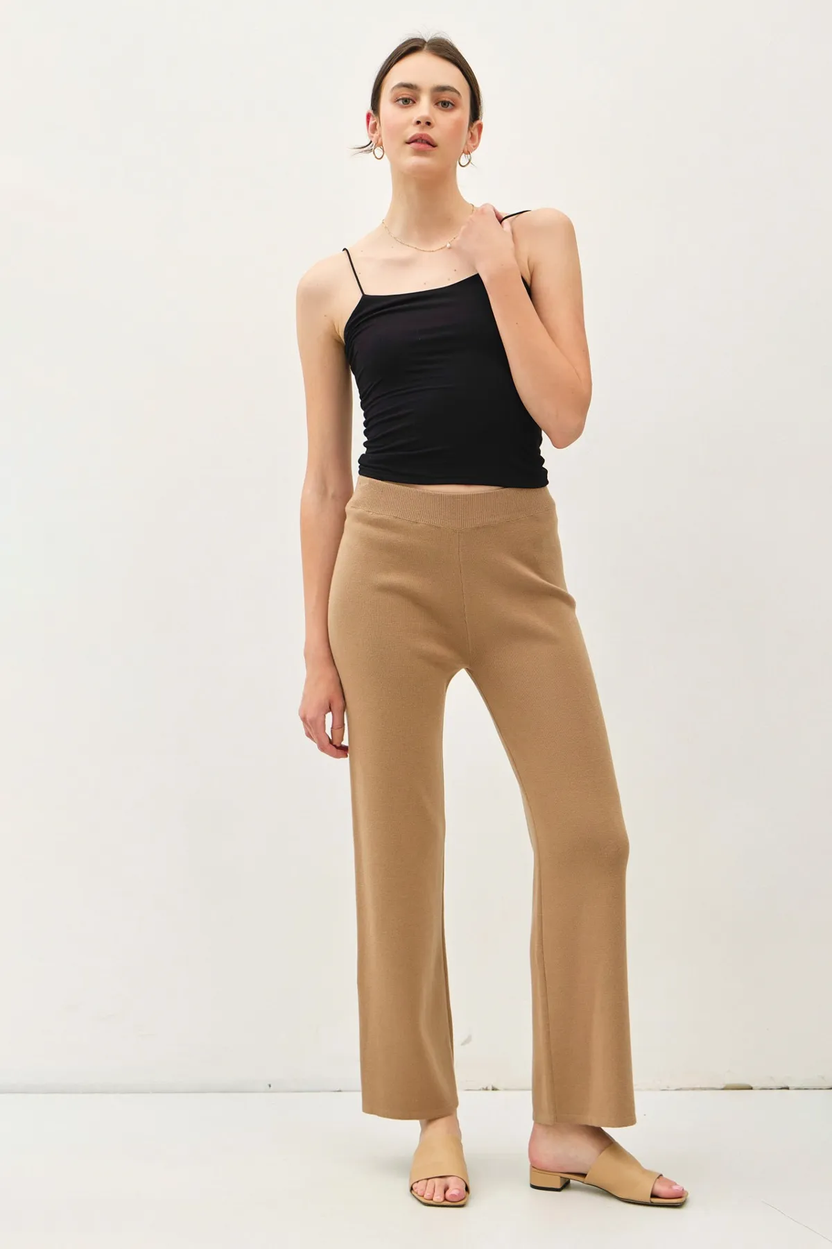 Ribbed Knit Sweater Pant