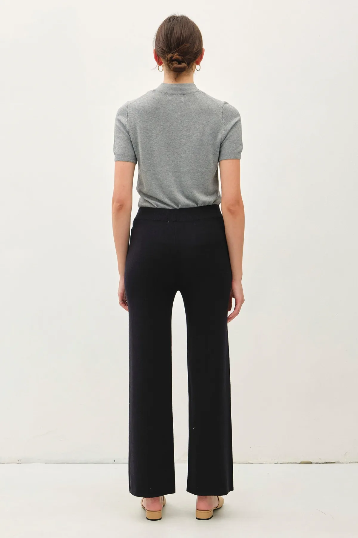 Ribbed Knit Sweater Pant