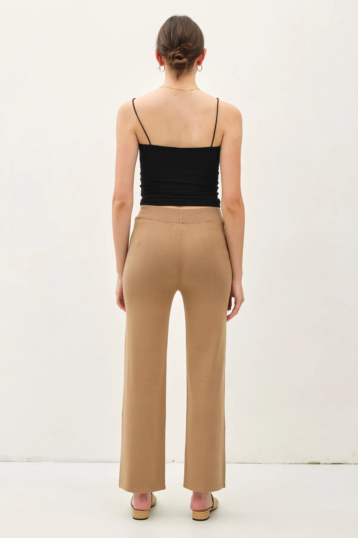 Ribbed Knit Sweater Pant