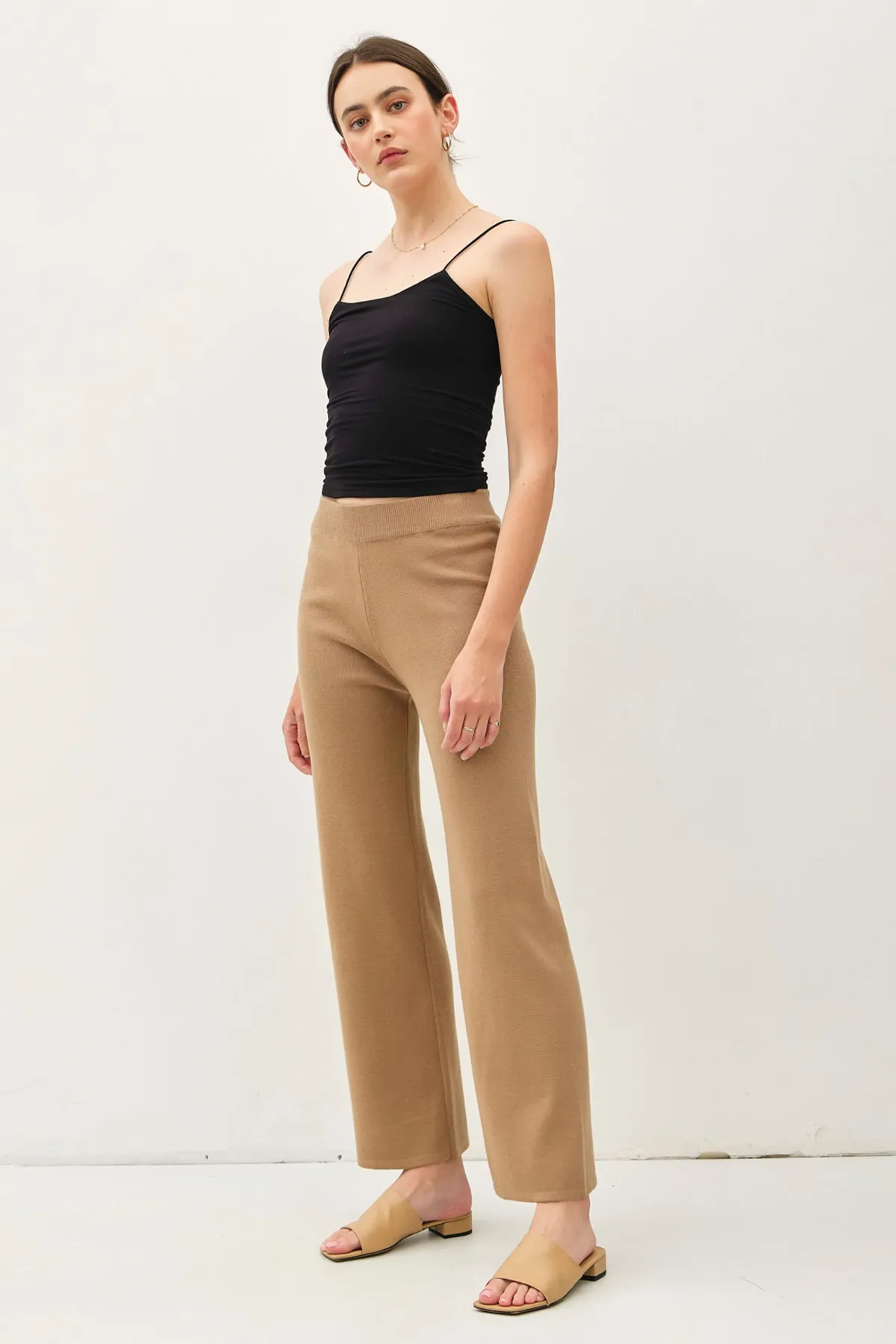 Ribbed Knit Sweater Pant