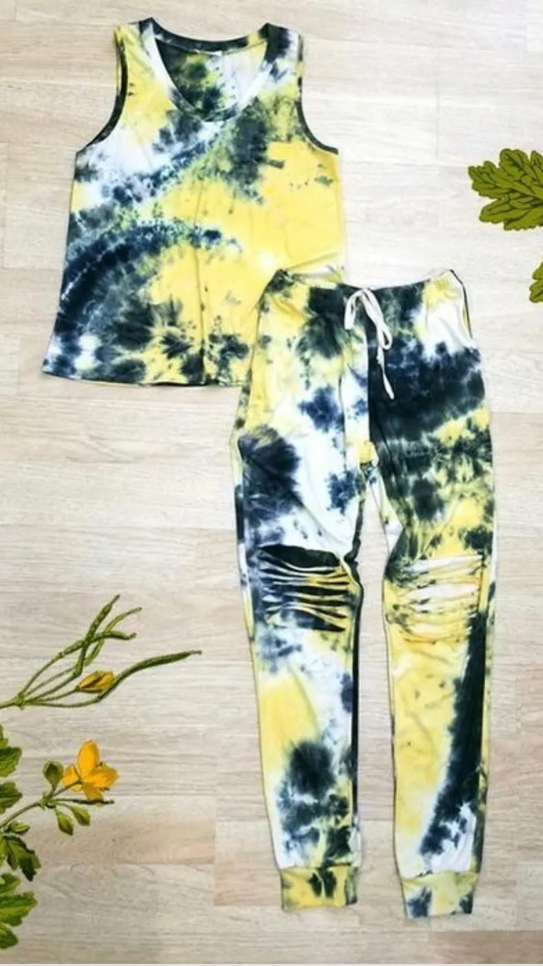Rich & Bummy 2Pc Tie Dye Set