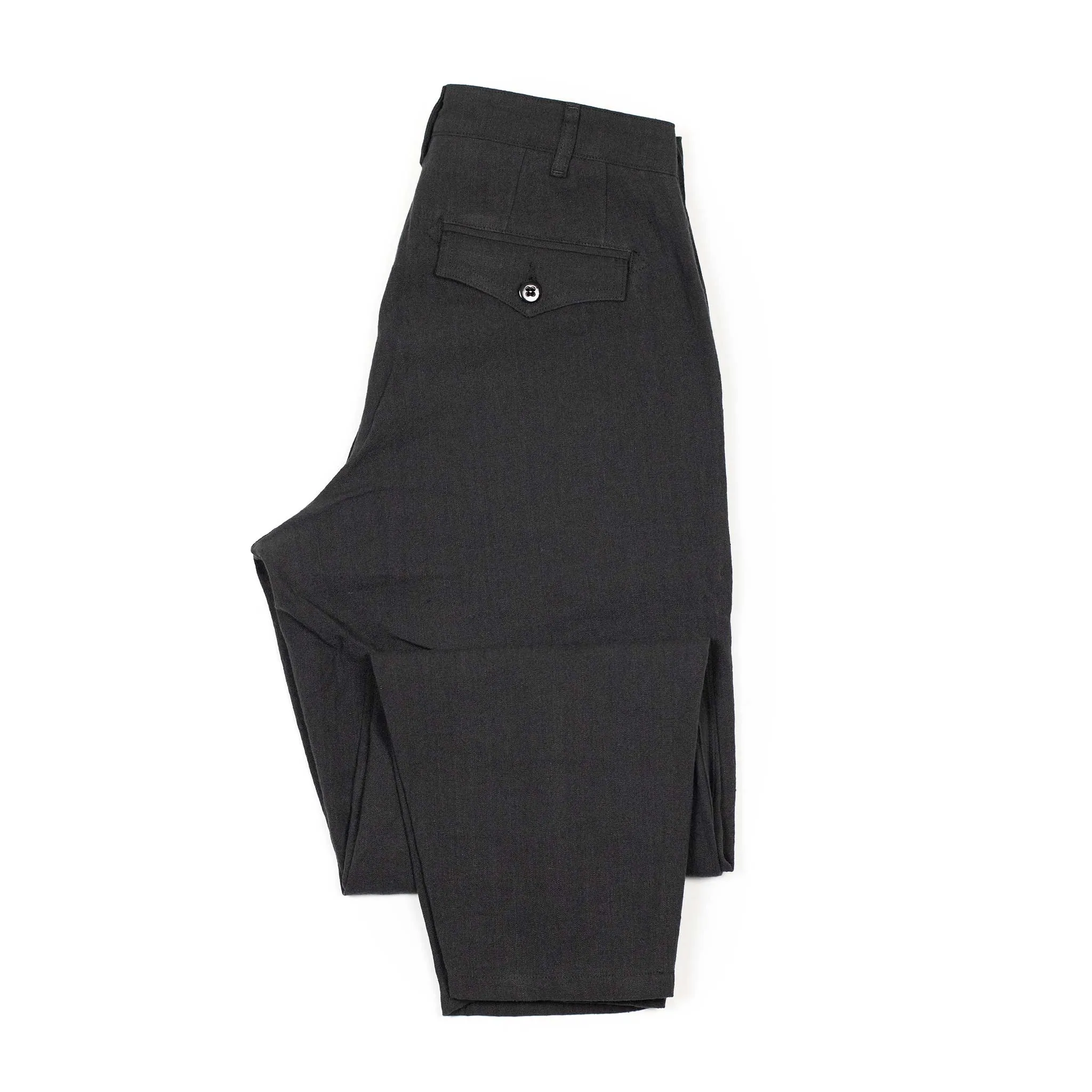 Riding pants in black linen