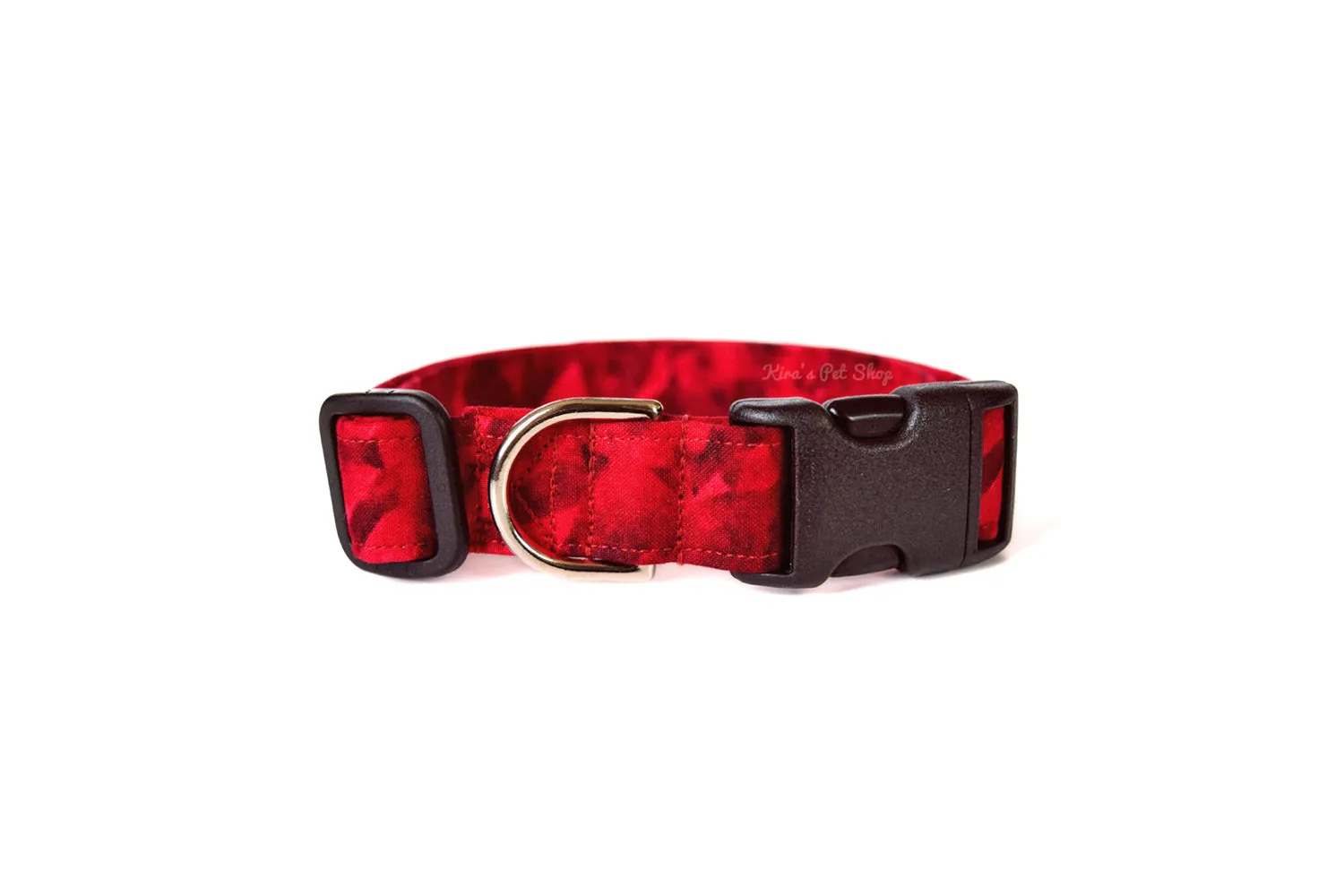 Ruby Red Crystal Dog Collar