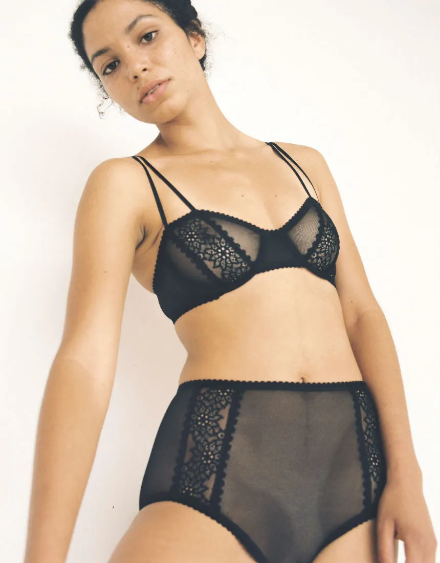 Rumi High Waist Brief Black