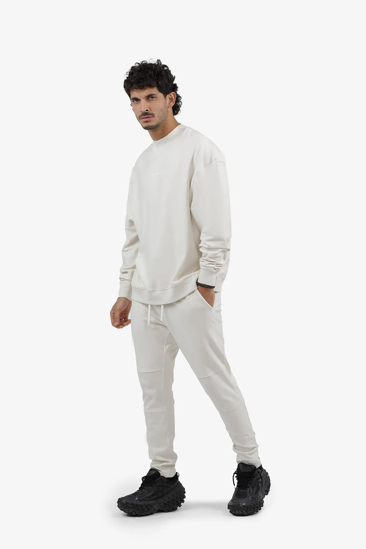 S2J029MI  High Neck Oversized Sweatshirt