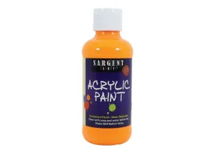 SARGENT Neon Acrylic 8oz Yellow-Orange