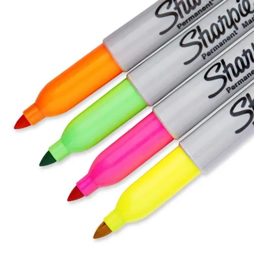Sharpie Permanent Marker Assorted 4 Pieces