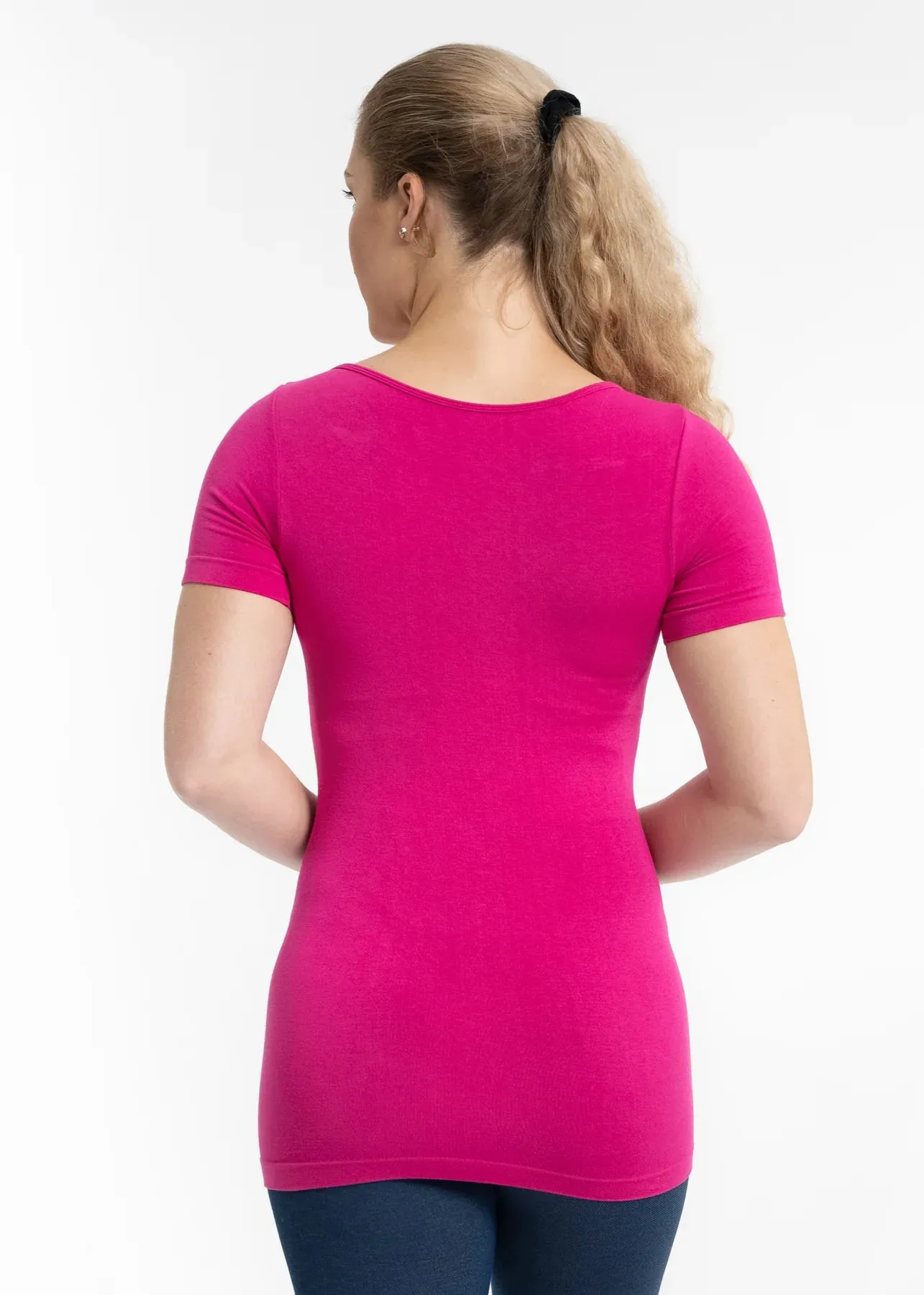 Short Sleeve Reversible Layering Top #015