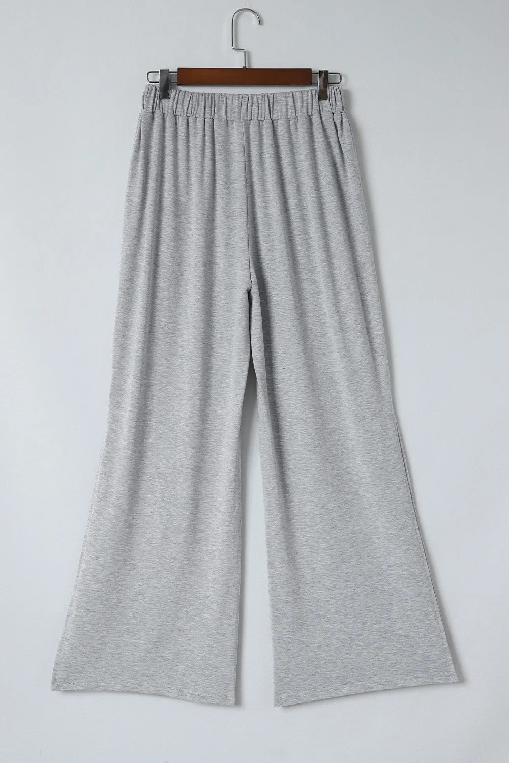 Side Slits Wide Leg High Waist Pants