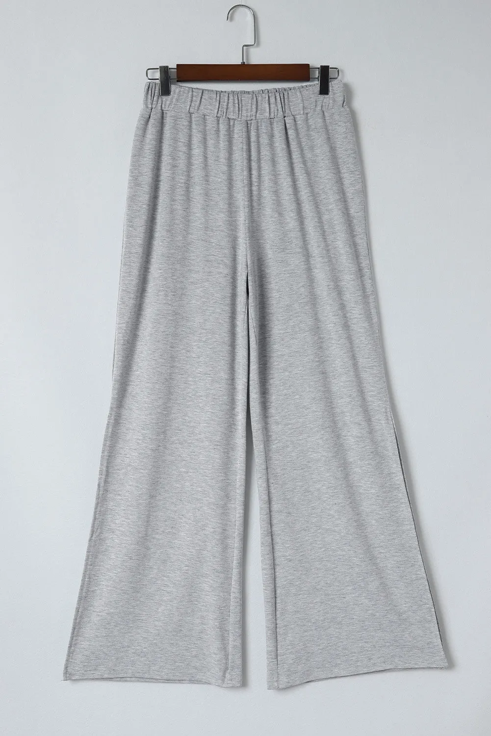 Side Slits Wide Leg High Waist Pants