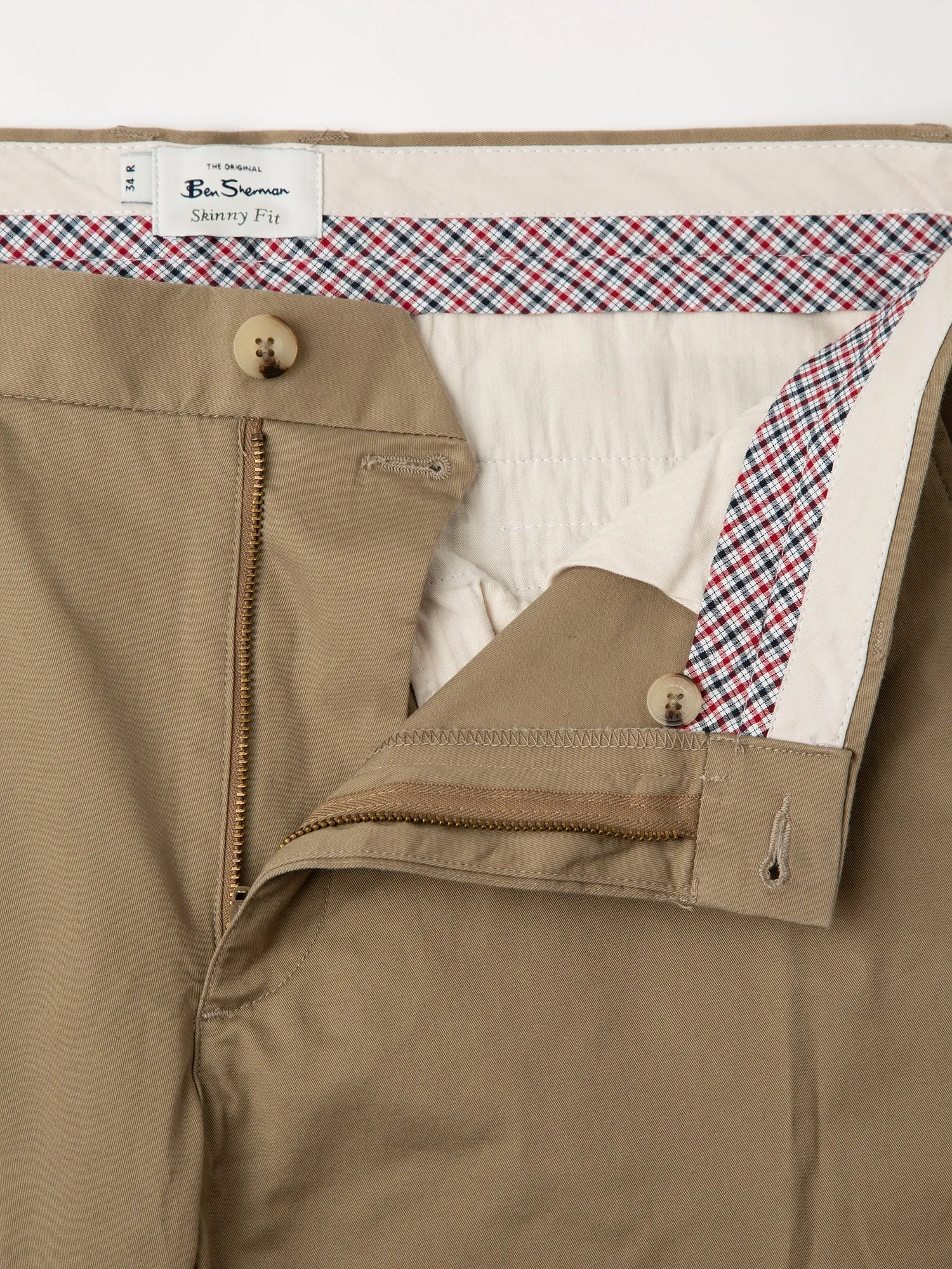 Signature Skinny Stretch Chino Pant - Stone
