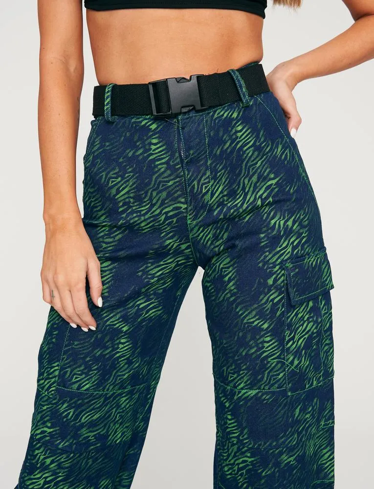 Sinead Pant - Green Tiger