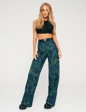 Sinead Pant - Green Tiger