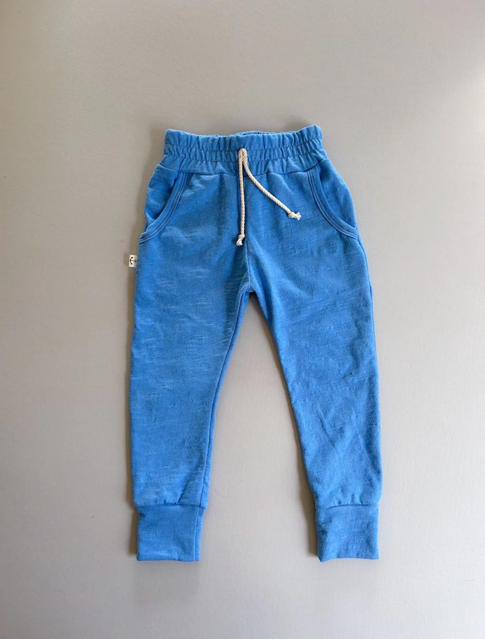 SLUB JERSEY JOGGERS | AZUL