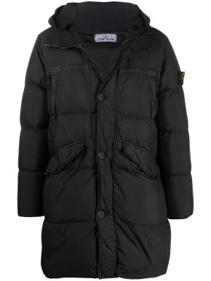 STONE ISLAND Padded Down Coat Black