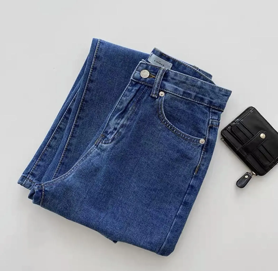 Straight Cut High Waist Jeans