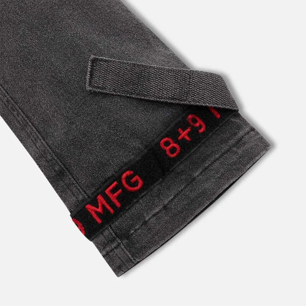 Strapped Up Slim Utility Pant Vintage Wash Red