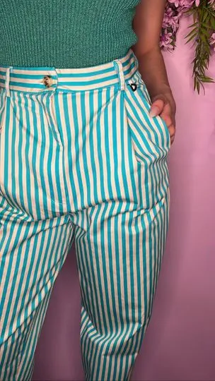Striped balloon Trouser