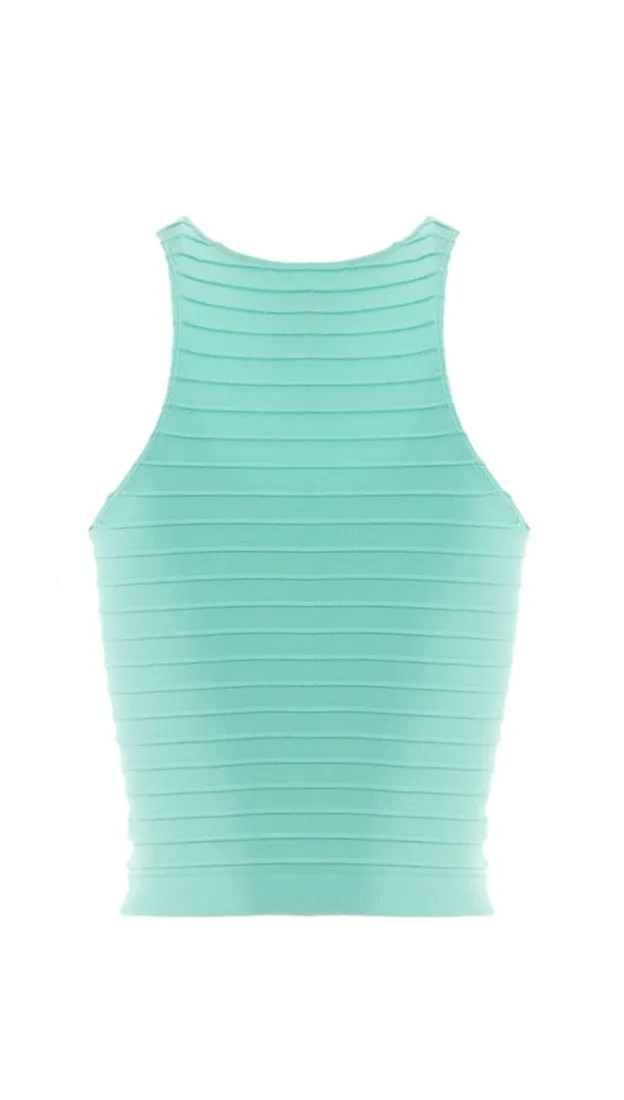 Sugar Lips Seamless Ribbed Crop Tank