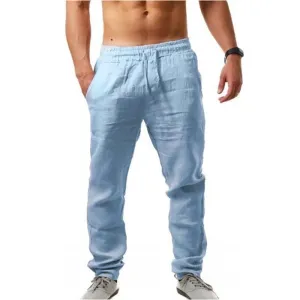 Summer Casual Cotton Linen Men's Pants