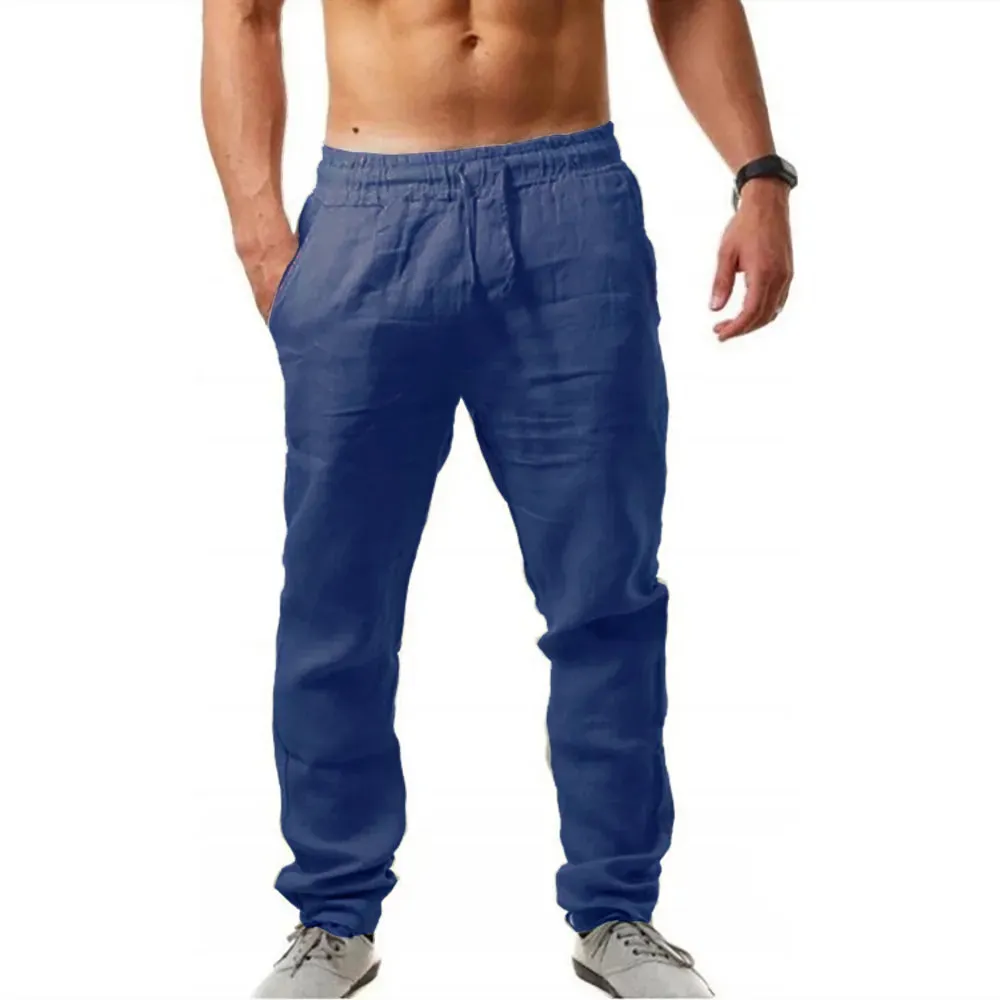 Summer Casual Cotton Linen Men's Pants