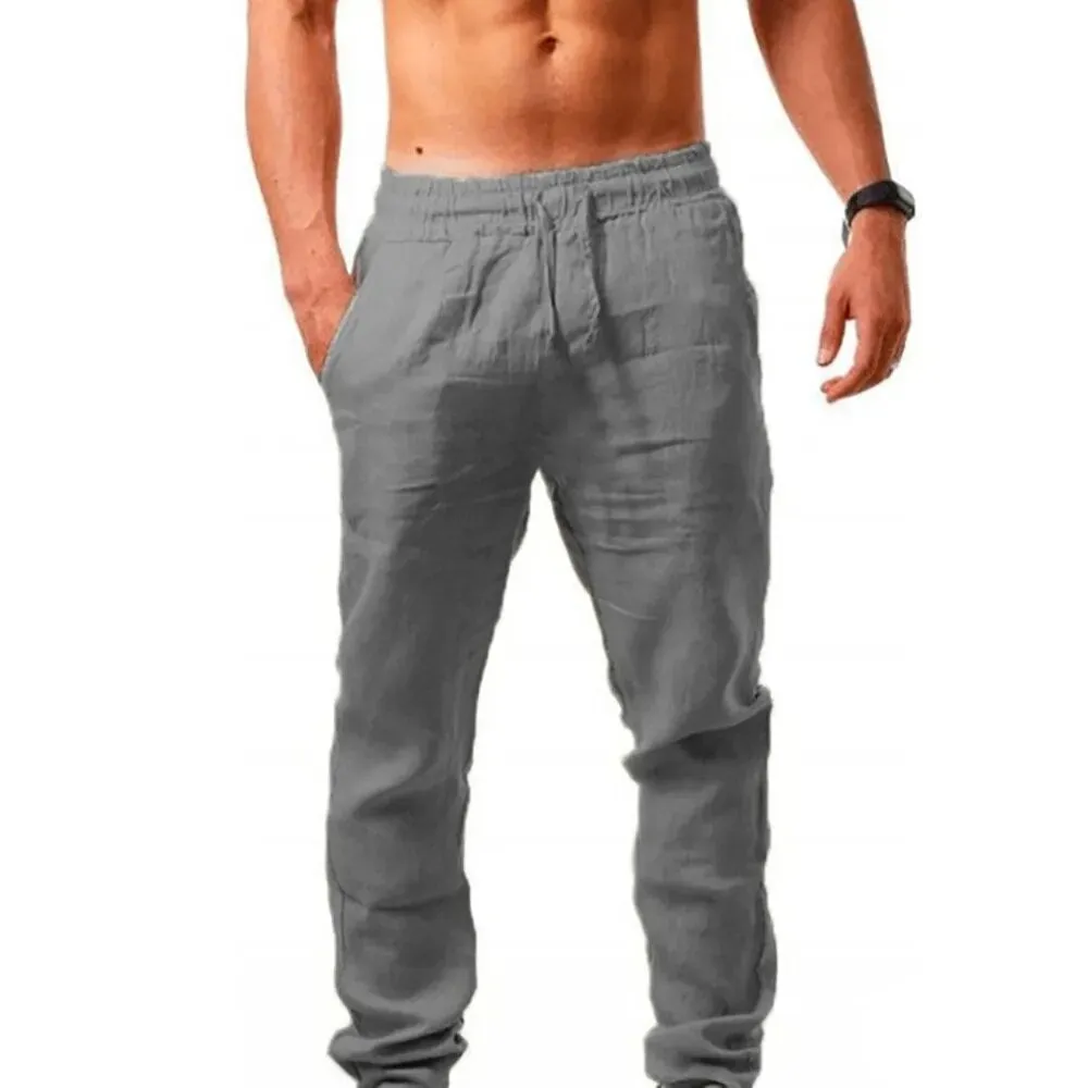 Summer Casual Cotton Linen Men's Pants