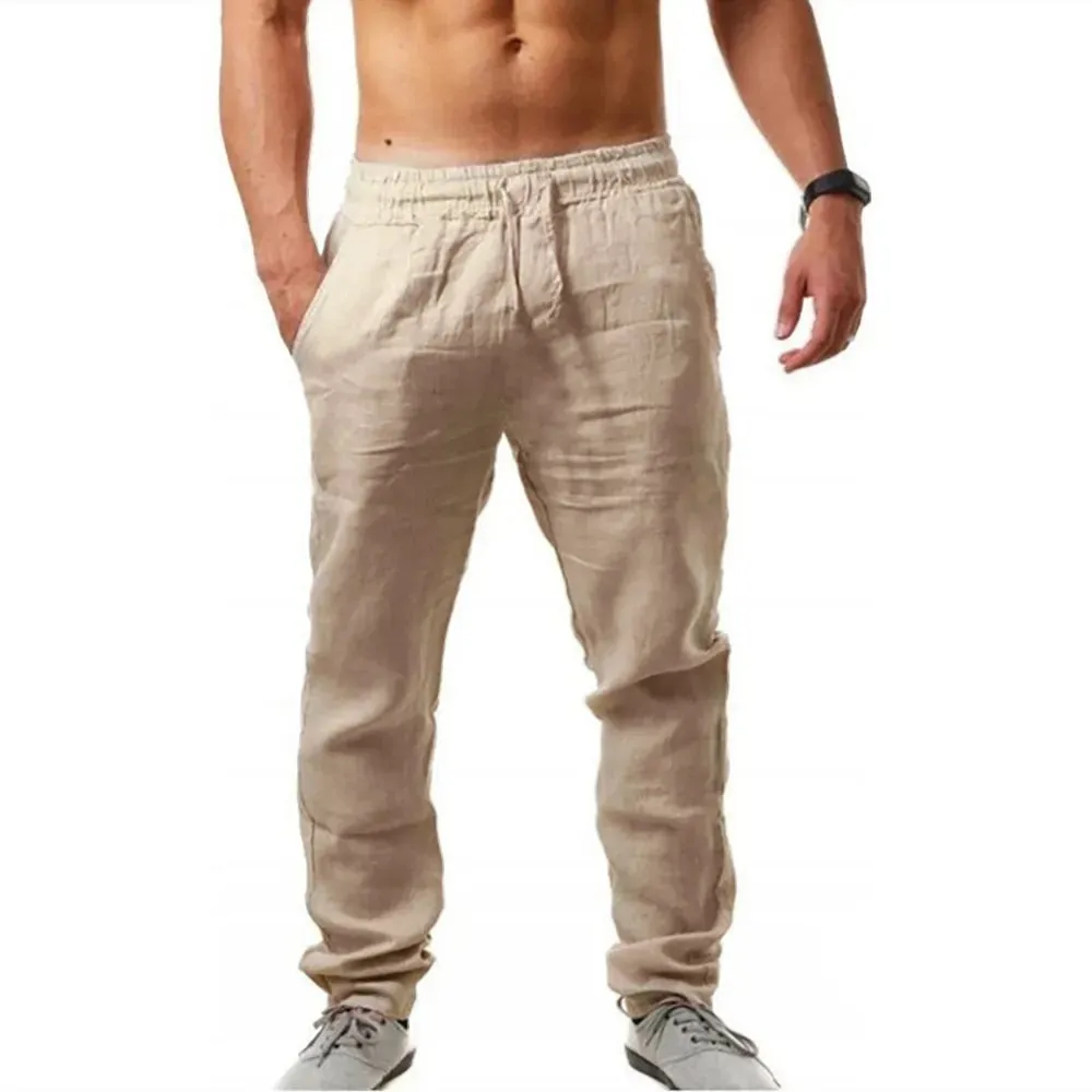 Summer Casual Cotton Linen Men's Pants