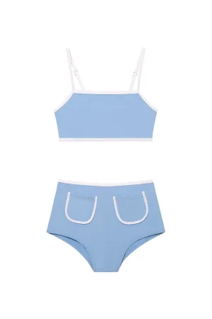 Sunny Blue Kids Bikini Bottom