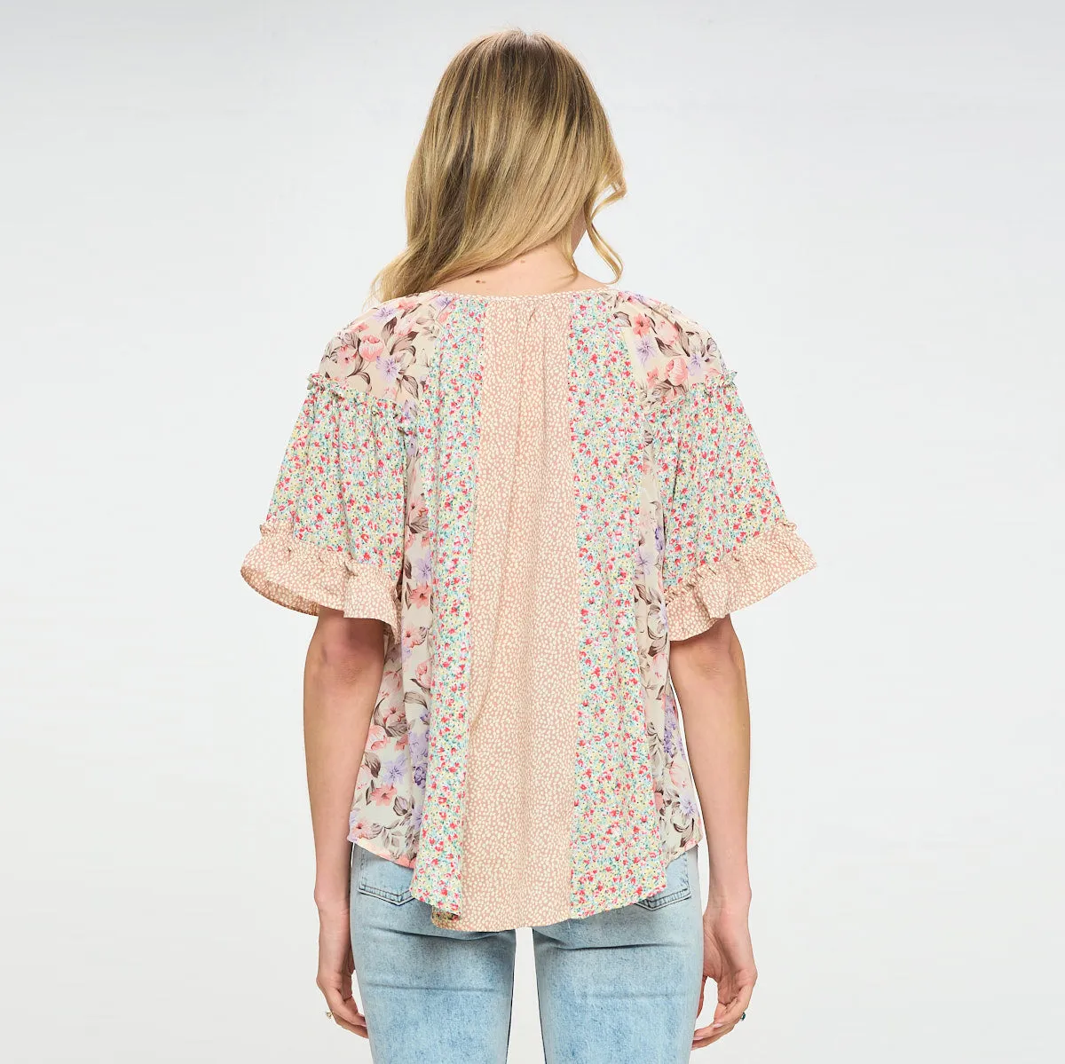 Tassel Tie Bohemian Blouse