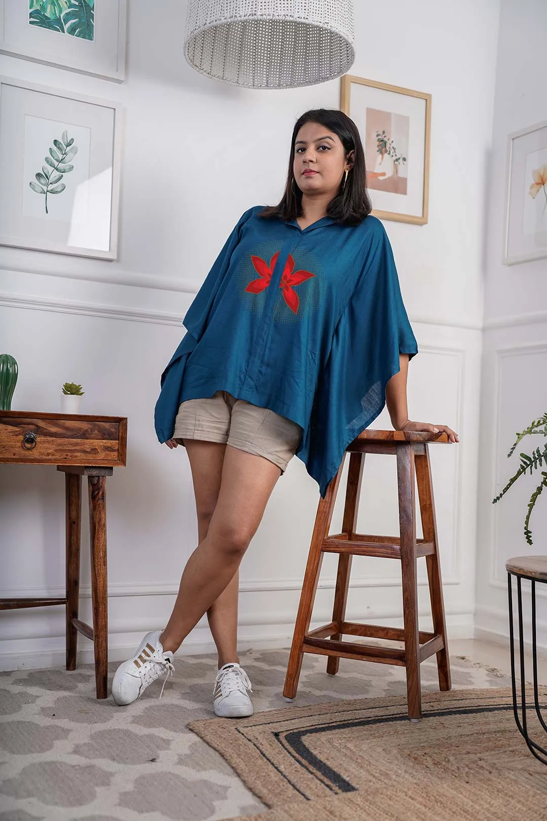 Teal Kaftan Top - Dual