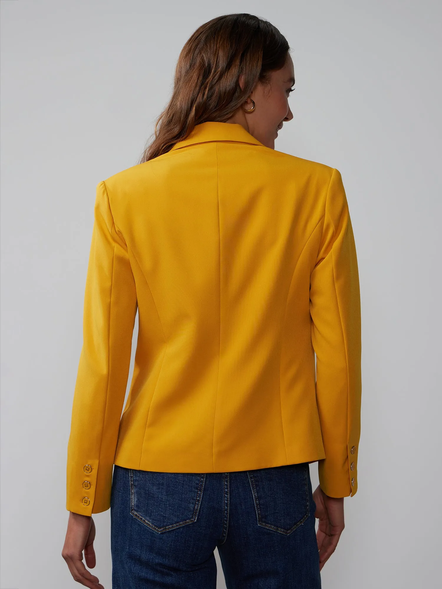 Tech Twill Double Breasted Blazer