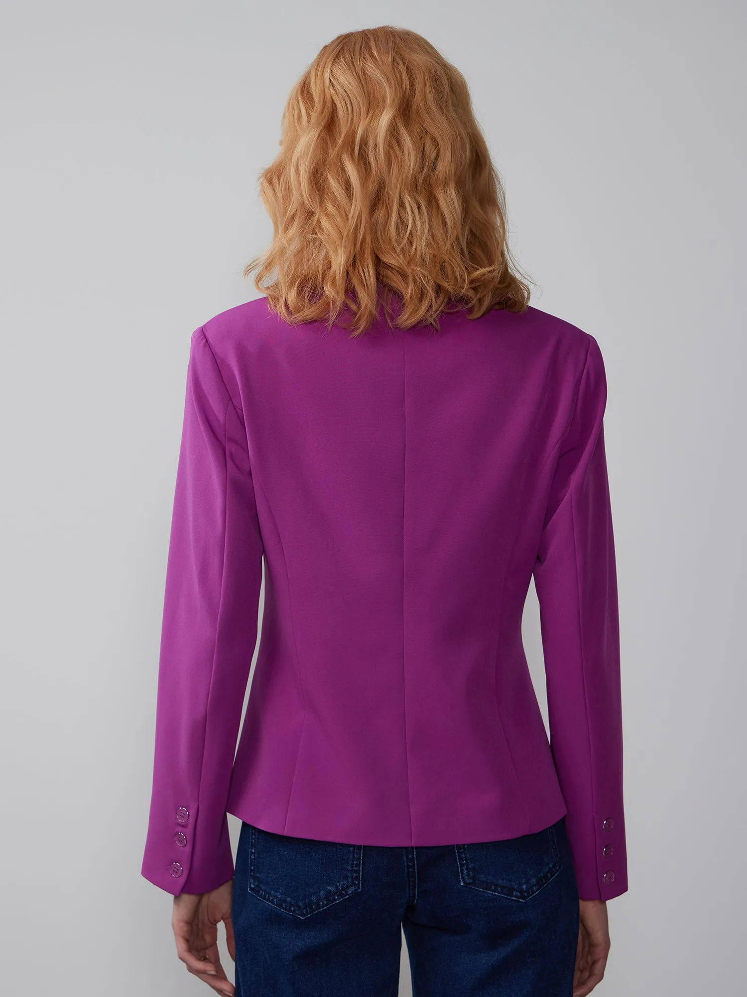 Tech Twill Double Breasted Blazer