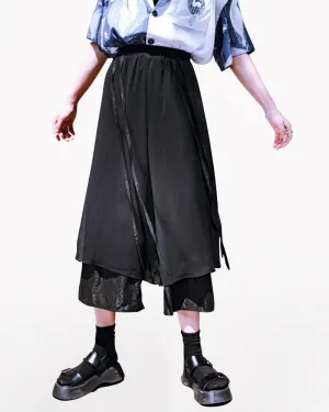 Techwear Summer Women Mesh Skirt Pants