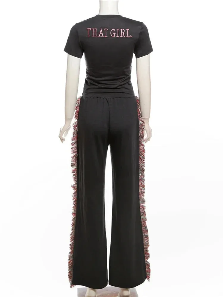 That Girl Tassel Pants Set