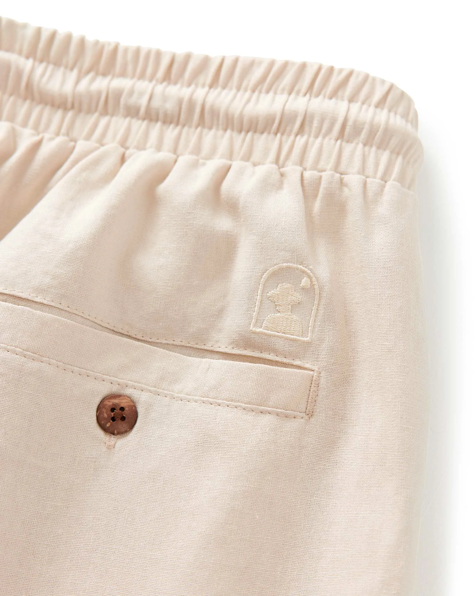The Brisa Linen Pant - Vintage Ivory