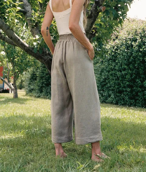 The Luna Pant | Sage Linen