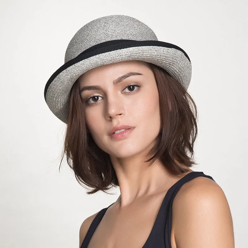 Top Hat Papyrus Dome Sun Hat Female Outdoor Sun-Proof Straw Hat